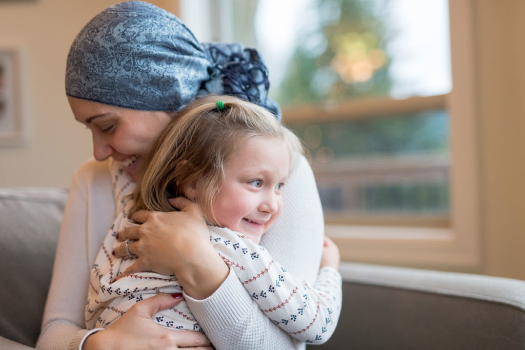 A cancer patient and her daughter
